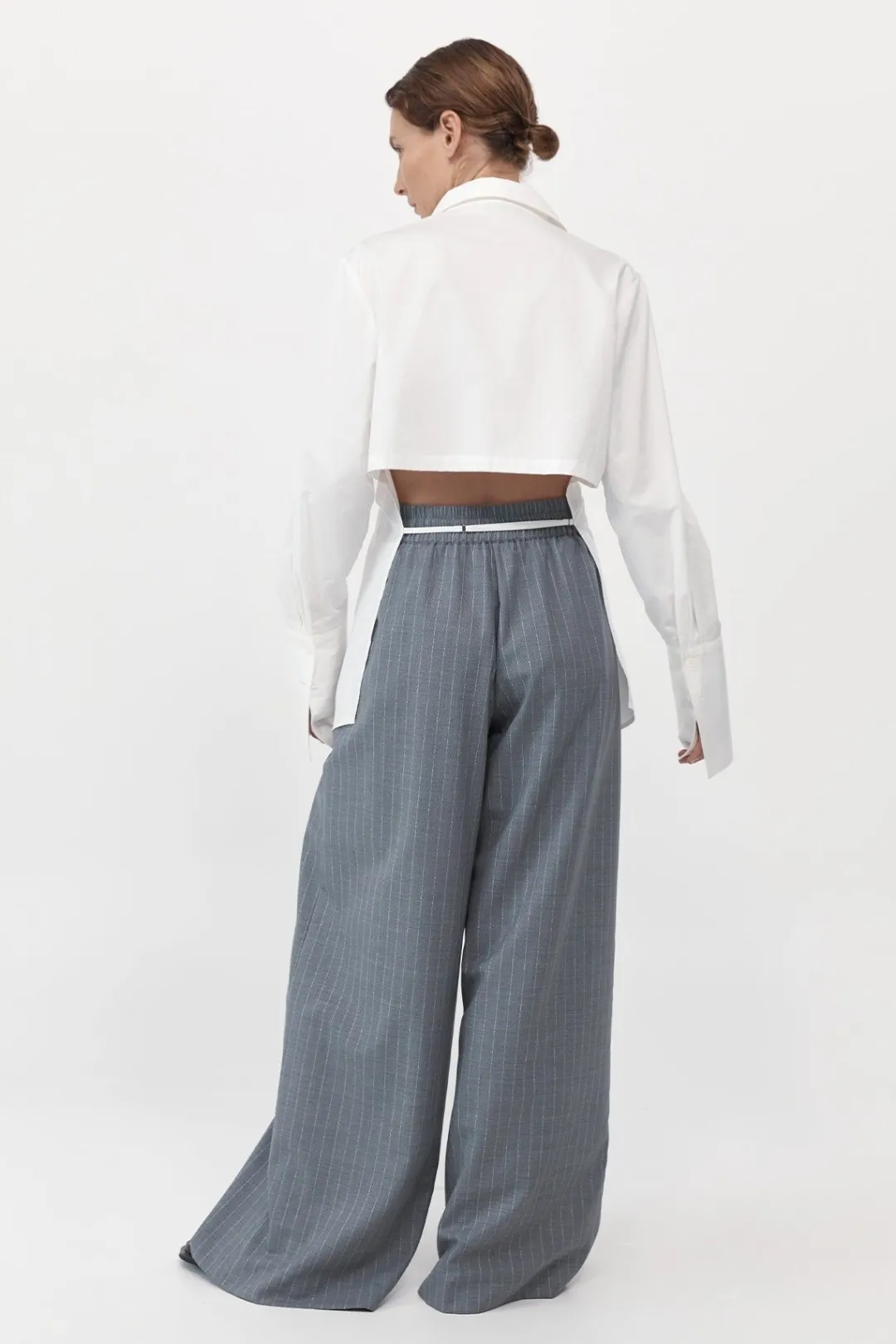 Shirts*St. Agni Open Back Shirt - White