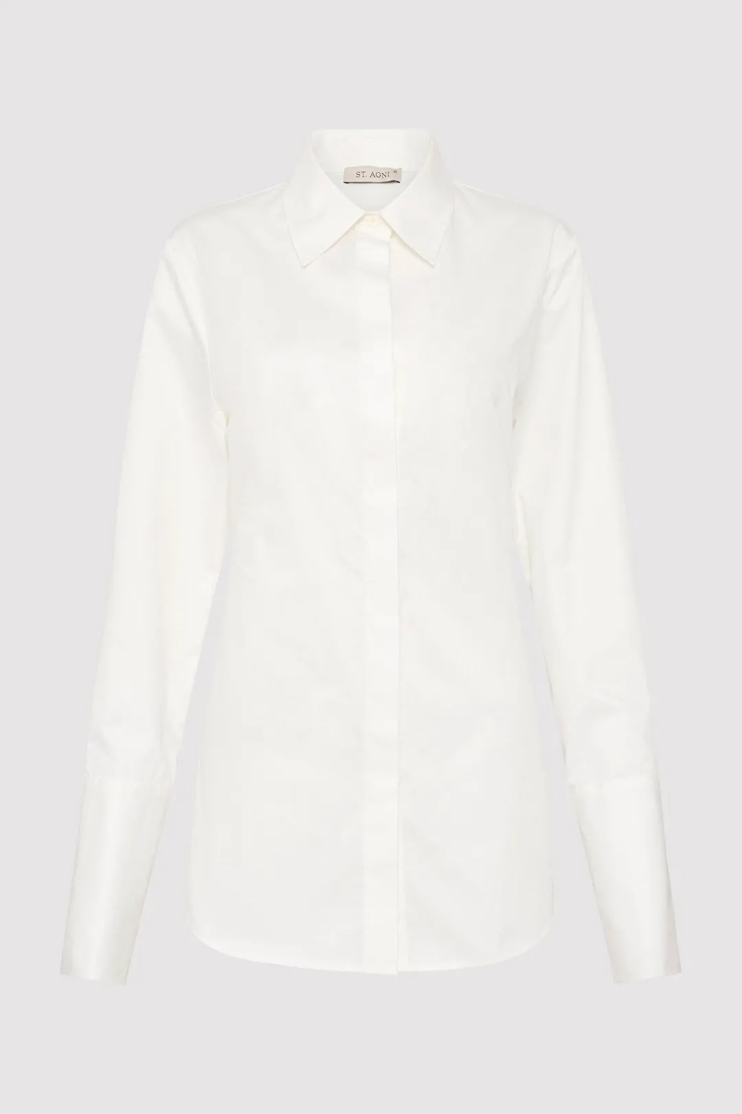Shirts*St. Agni Open Back Shirt - White