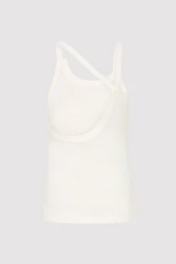 Singlets*St. Agni Organic Cotton Abstract Singlet - White
