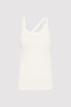 Basics*St. Agni Organic Cotton Abstract Singlet - White