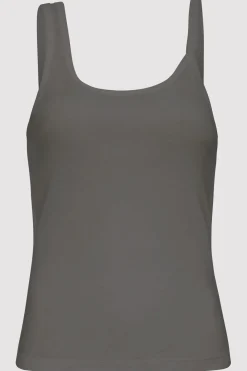 Basics*St. Agni Organic Cotton Asymm Tank - Pewter Grey