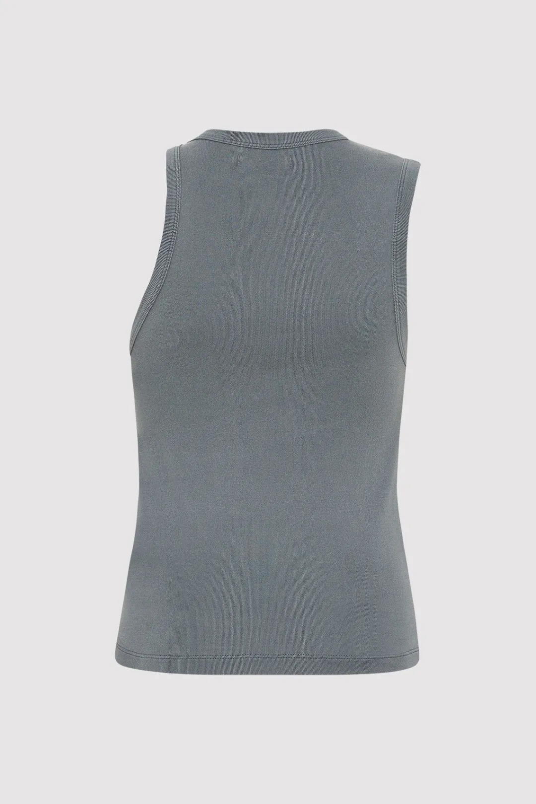 Singlets*St. Agni Organic Cotton Asymmetric Tank - Diesel Grey