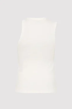 Basics*St. Agni Organic Cotton Asymmetric Tank - White