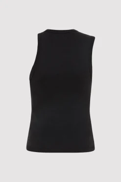 Basics*St. Agni Organic Cotton Asymmetric Tank - Black