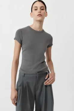 T-Shirts*St. Agni Organic Cotton Baby Tee - Pewter Grey