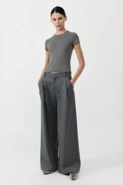 T-Shirts*St. Agni Organic Cotton Baby Tee - Pewter Grey