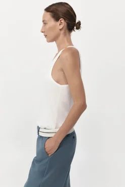 Singlets*St. Agni Organic Cotton Everyday Tank - White