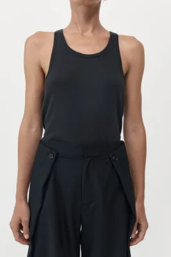 Singlets*St. Agni Organic Cotton Everyday Tank - Black