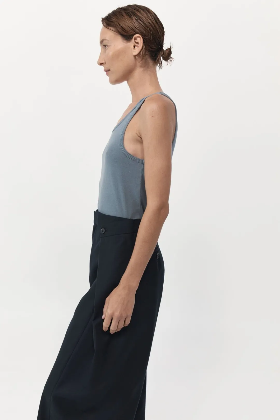 Basics*St. Agni Organic Cotton Everyday Tank - Diesel Grey