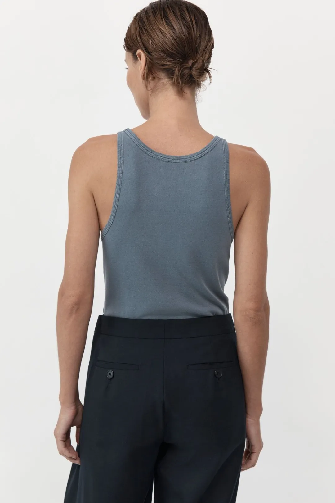 Basics*St. Agni Organic Cotton Everyday Tank - Diesel Grey
