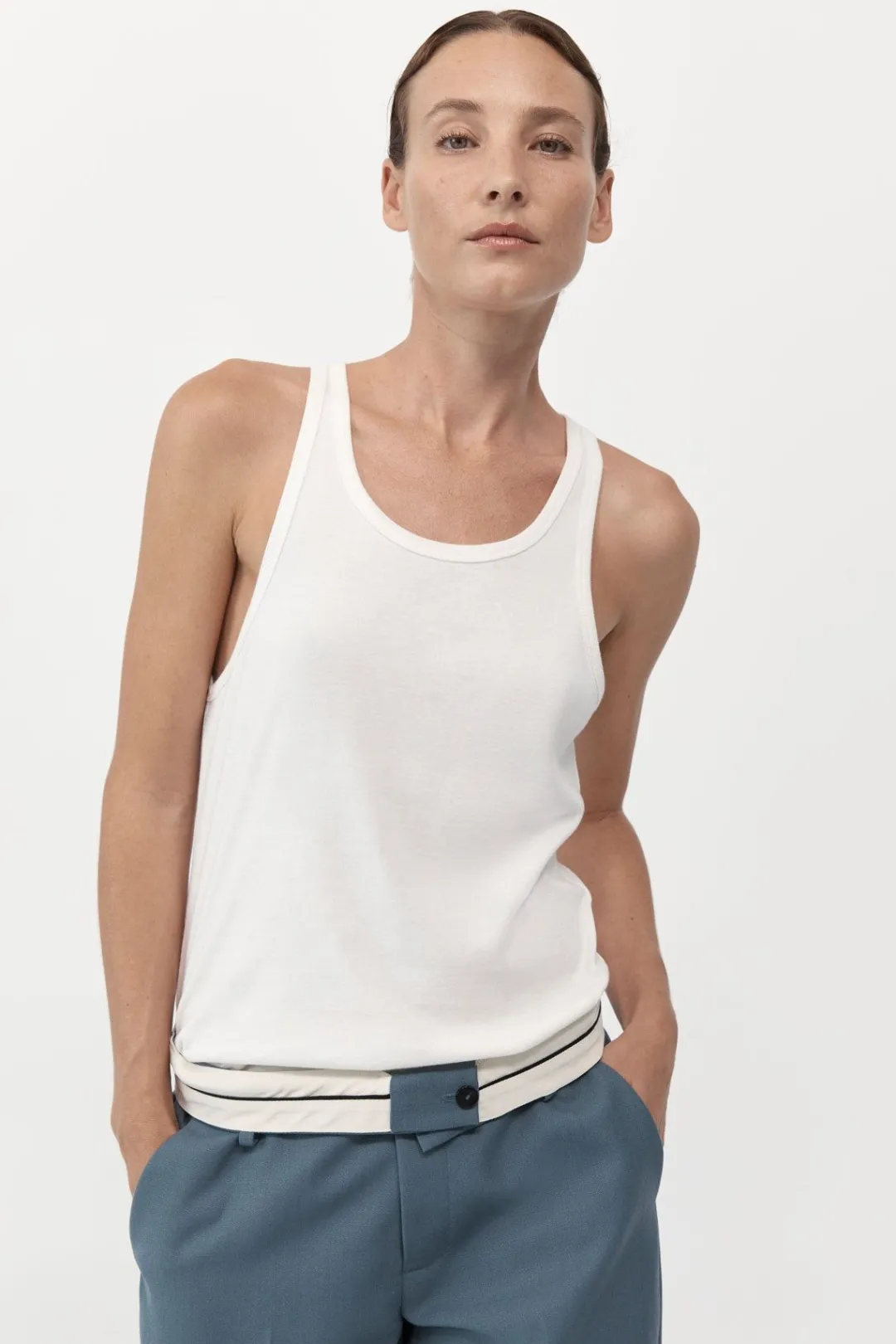 Basics*St. Agni Organic Cotton Everyday Tank - White
