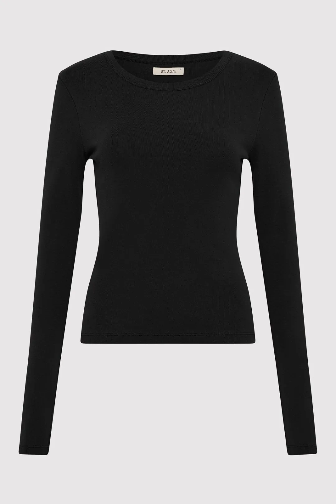Tops*St. Agni Organic Cotton Long Sleeve Top - Black