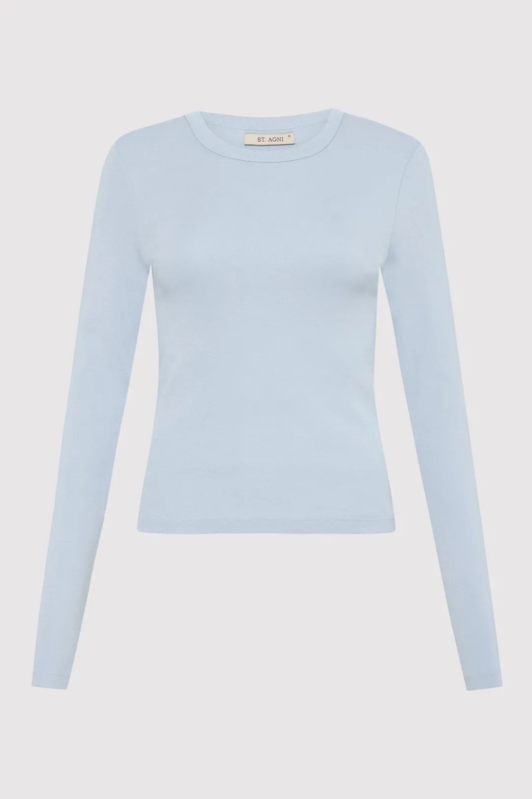 T-Shirts*St. Agni Organic Cotton Long Sleeve Top - Stone Blue