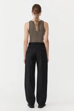Basics*St. Agni Organic Cotton Singlet - Kelp