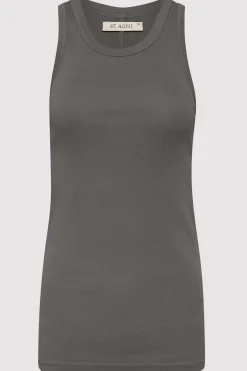 Basics*St. Agni Organic Cotton Singlet - Pewter Grey