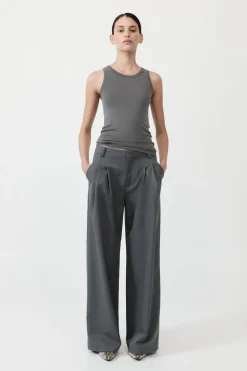 Unisex*St. Agni Organic Cotton Singlet - Pewter Grey