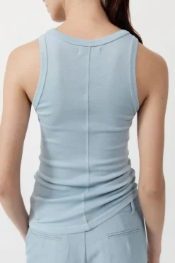 Singlets*St. Agni Organic Cotton Singlet - Stone Blue