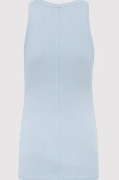 Tops*St. Agni Organic Cotton Singlet - Stone Blue