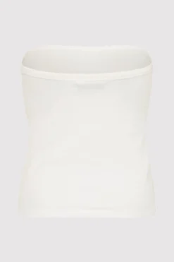 Basics*St. Agni Organic Cotton Strapless Top - White