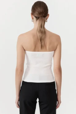 Tops*St. Agni Organic Cotton Strapless Top - White