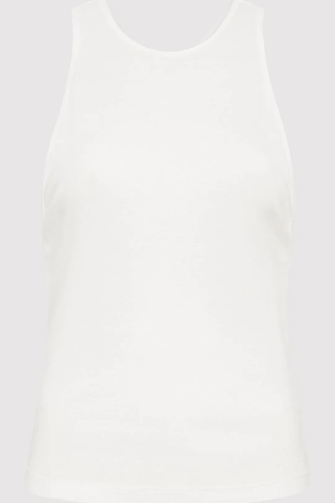 Tops*St. Agni Organic Cotton V Back Tank - White