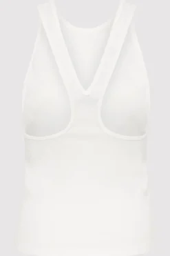 Tops*St. Agni Organic Cotton V Back Tank - White