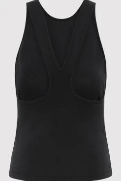 Unisex*St. Agni Organic Cotton V Back Tank - Black