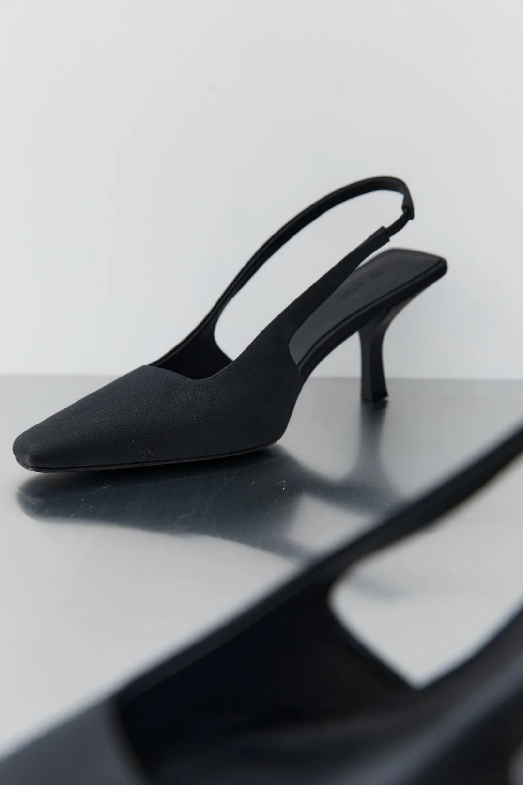 Heels*St. Agni Paris Sling Back Kitten Heel - Black