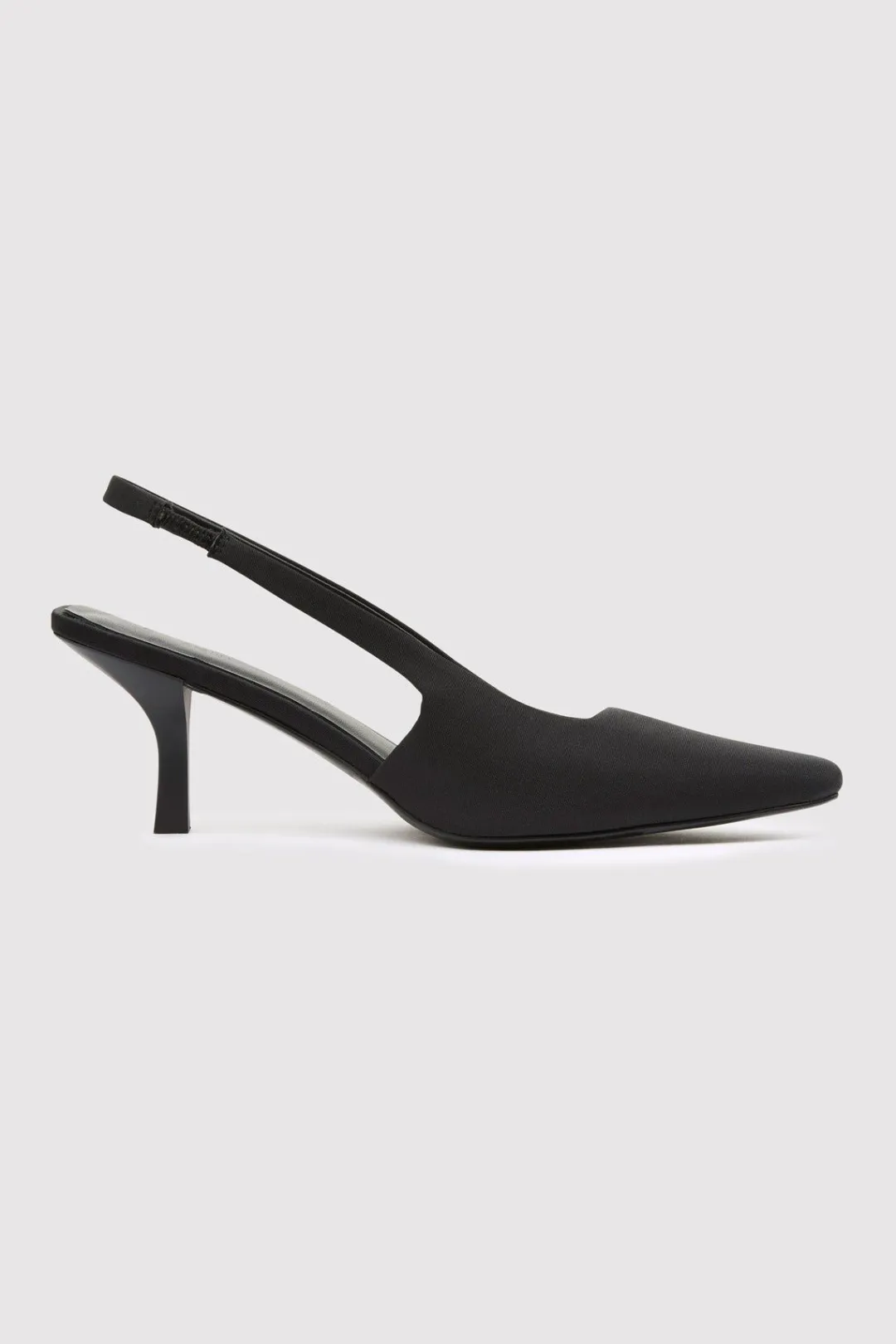 Heels*St. Agni Paris Sling Back Kitten Heel - Black