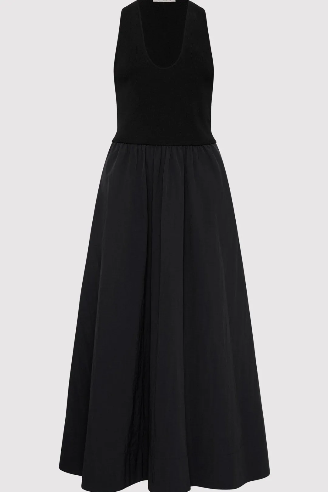 Dresses*St. Agni Plunge Neck Dress - Black