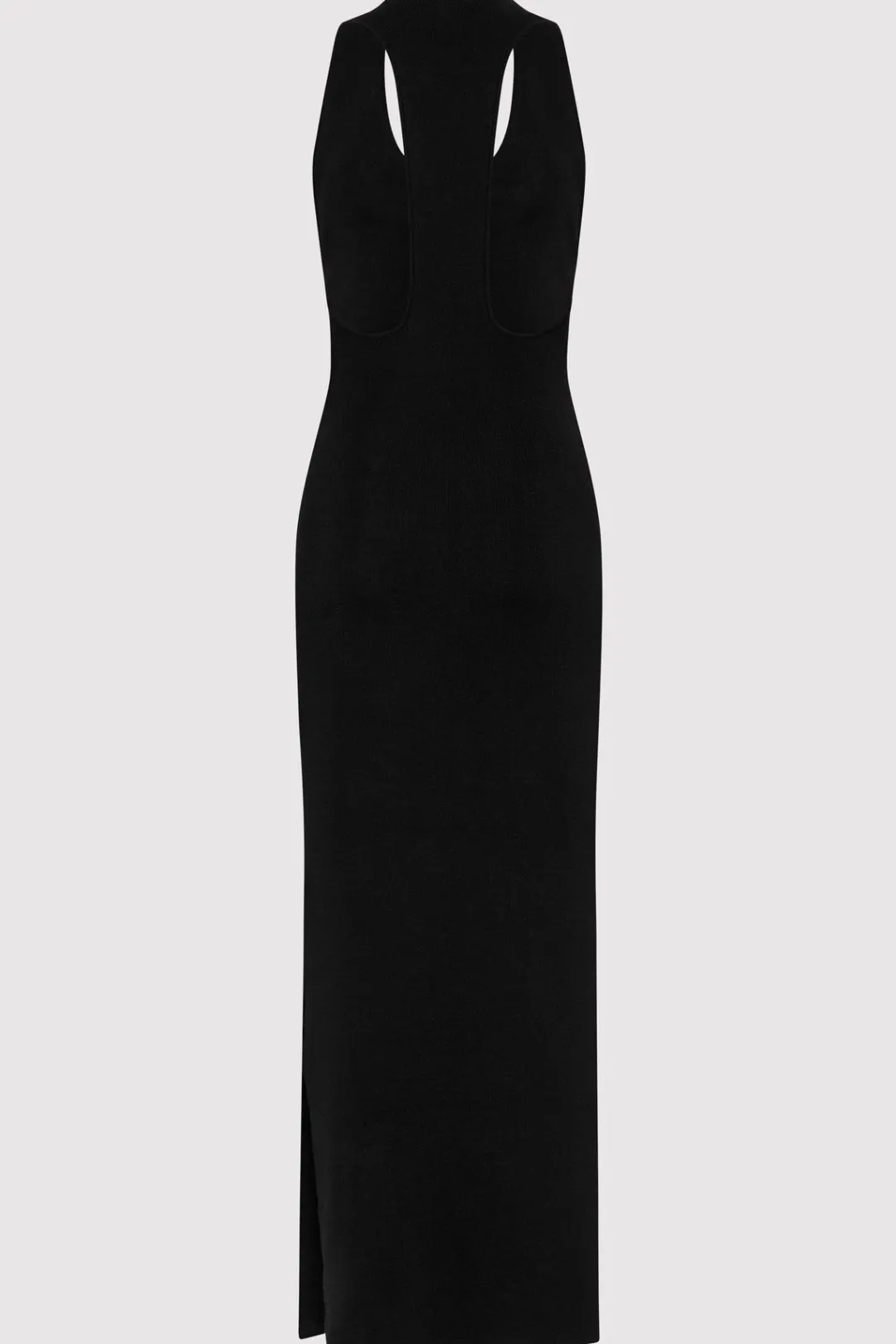 Knitwear*St. Agni Plunge Neck Knit Dress - Black