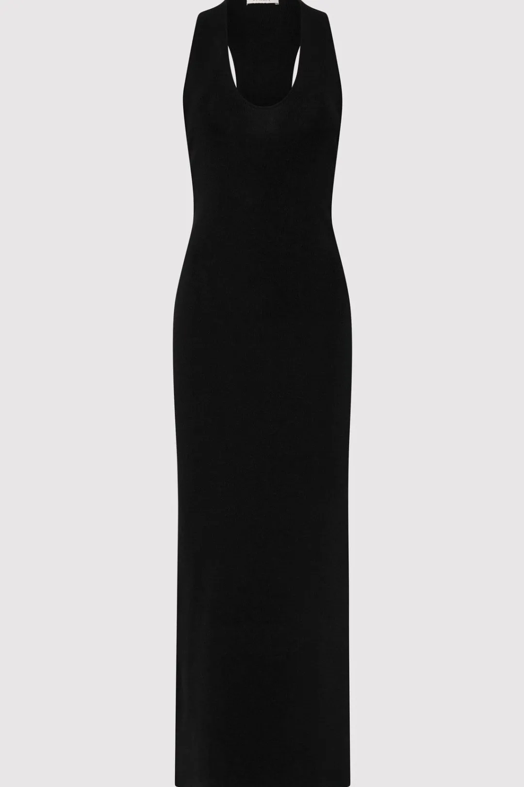 Knitwear*St. Agni Plunge Neck Knit Dress - Black