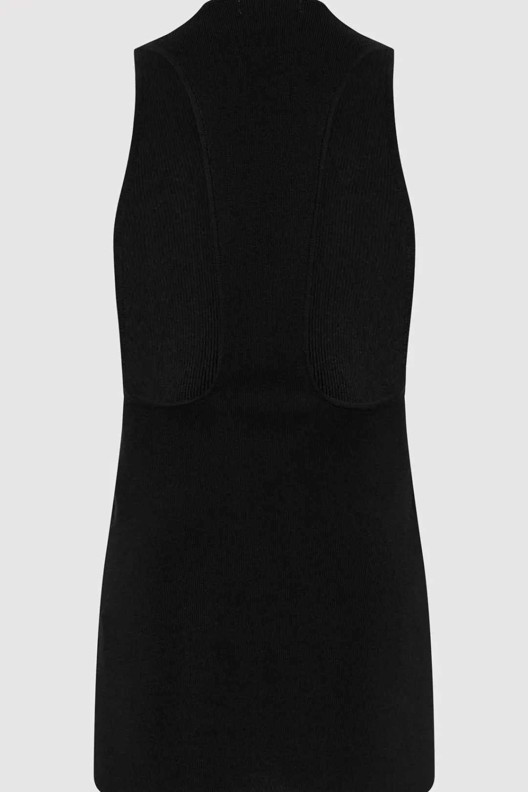 Singlets*St. Agni Plunge Neck Knit Top - Black