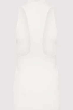 Knitwear*St. Agni Plunge Neck Knit Top - White