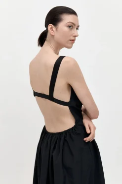 Dresses*St. Agni Plunge Sun Dress - Black