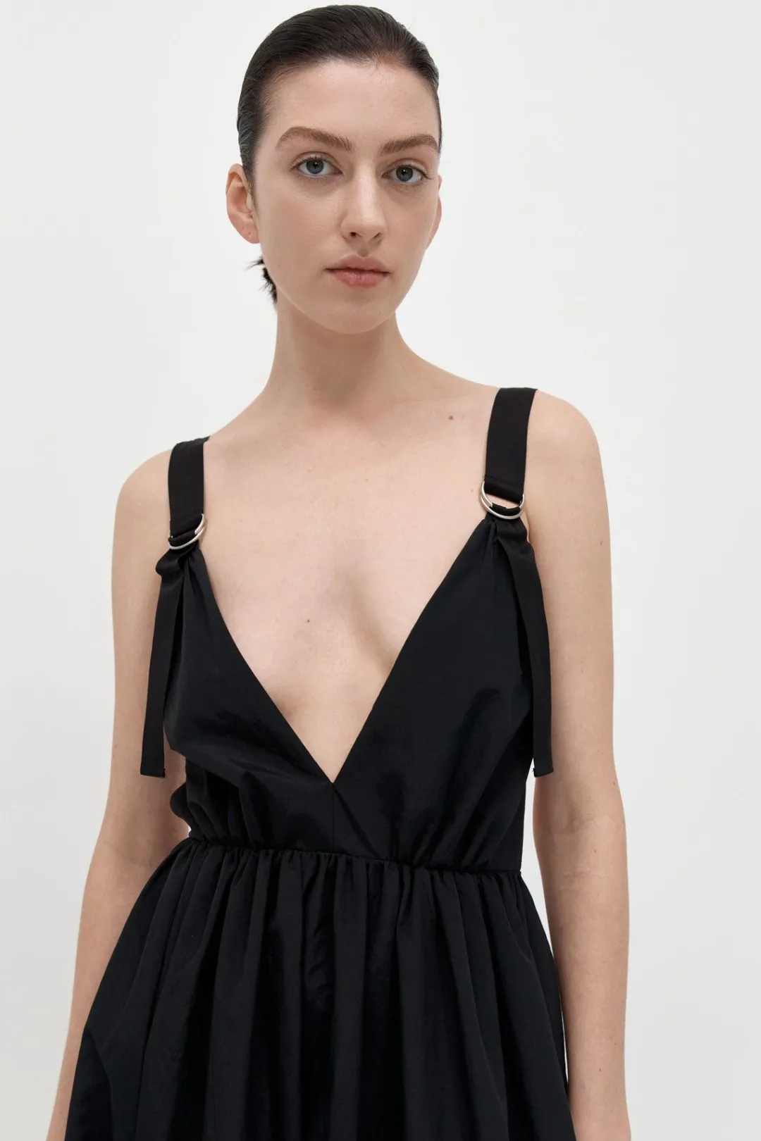 Dresses*St. Agni Plunge Sun Dress - Black