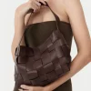 Bags*St. Agni PRE-ORDER: Woven Mini Tote - Chocolate
