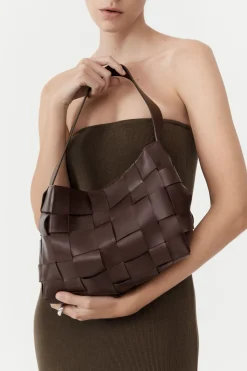 Bags*St. Agni PRE-ORDER: Woven Mini Tote - Chocolate