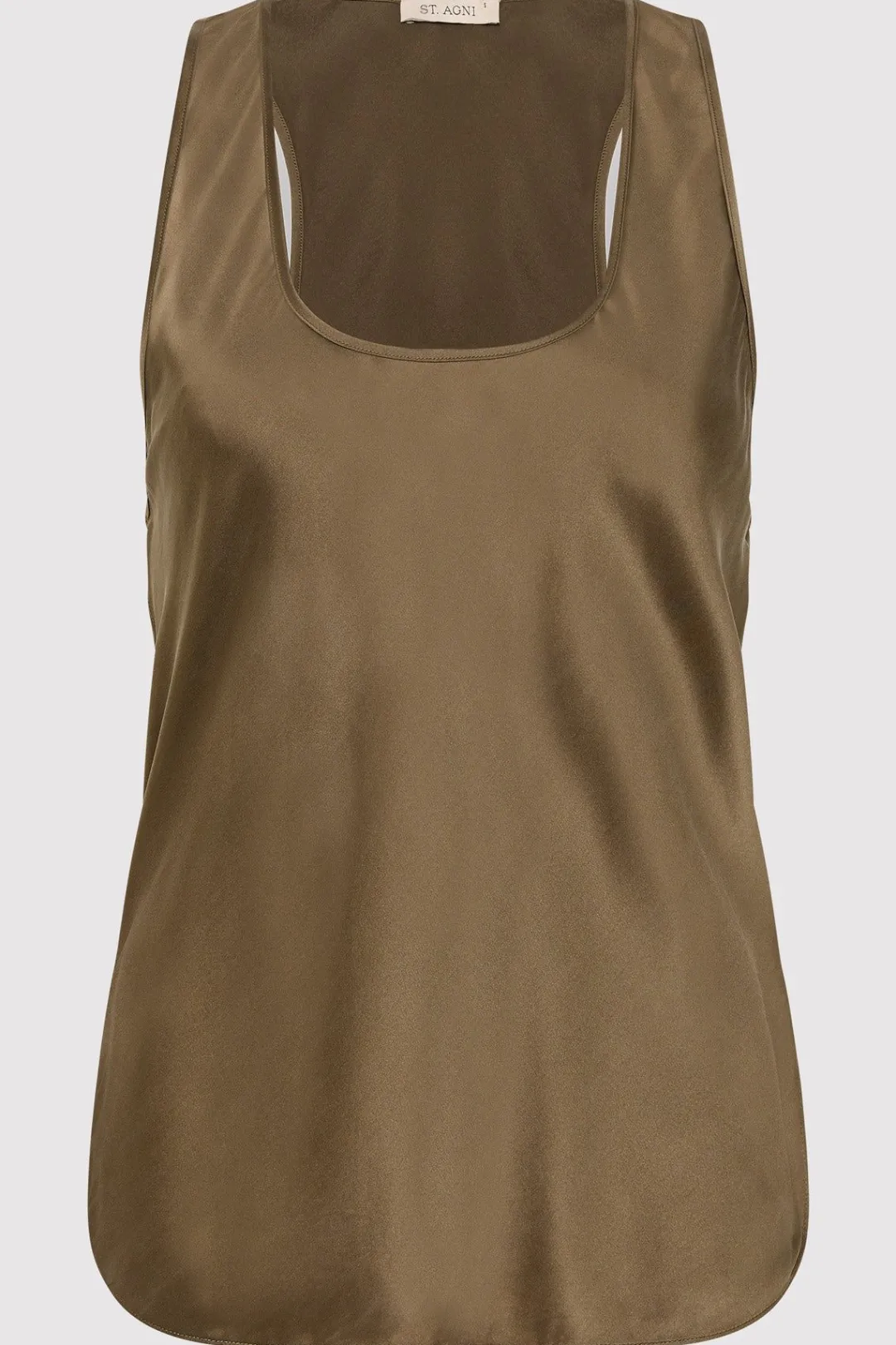 Singlets*St. Agni Racer Back Bias Tank - Kelp