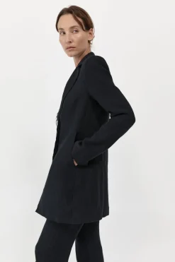 Tailoring*St. Agni Raw Edge Blazer - Black