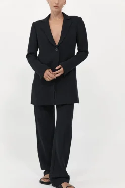 Tailoring*St. Agni Raw Edge Blazer - Black