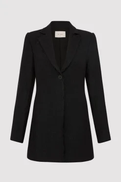 Tailoring*St. Agni Raw Edge Blazer - Black