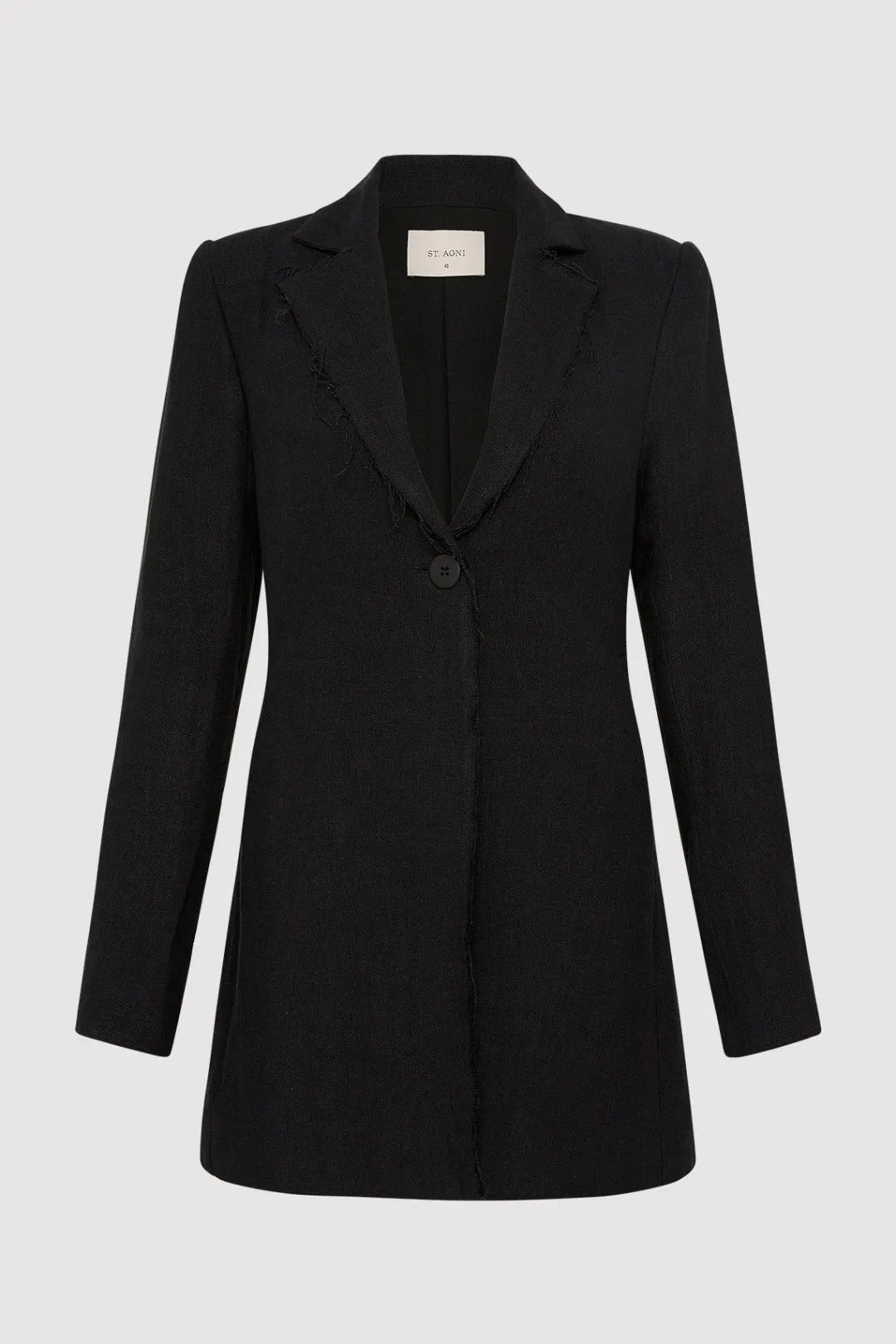 Jackets*St. Agni Raw Edge Blazer - Black