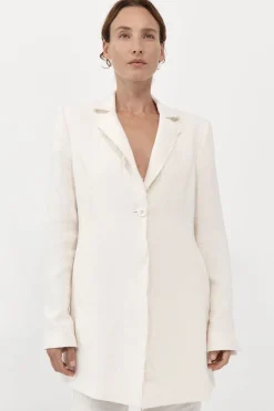 Tailoring*St. Agni Raw Edge Blazer - Ivory