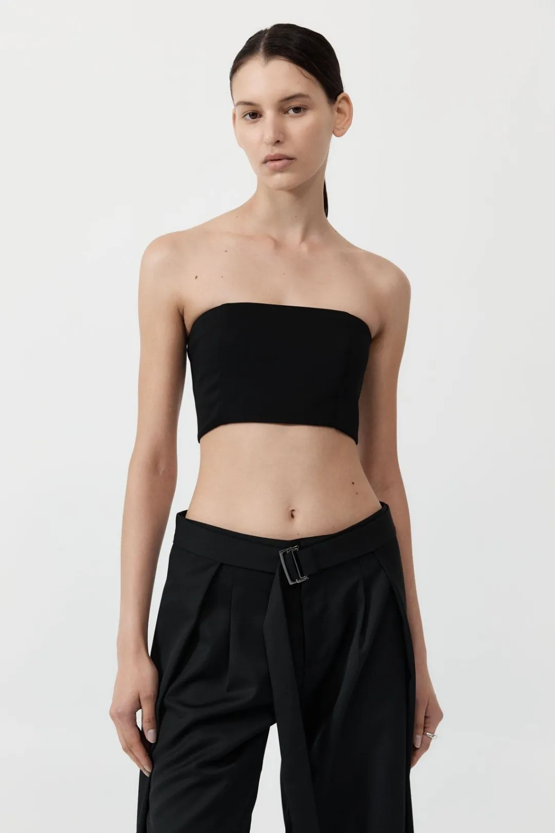 Tops*St. Agni Raw Edge Bodice - Black