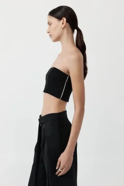 Tops*St. Agni Raw Edge Bodice - Black