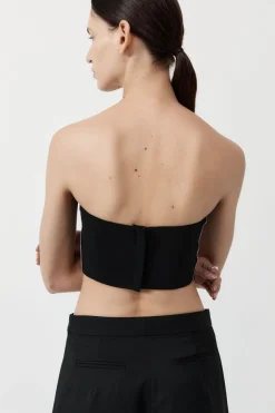 Tops*St. Agni Raw Edge Bodice - Black