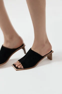 Heels*St. Agni Raw Edge Heel - Black