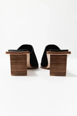 Heels*St. Agni Raw Edge Heel - Black