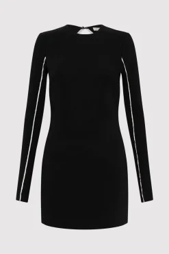 Dresses*St. Agni Raw Edge Mini Dress - Black
